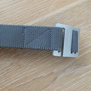 Eddie Bauer Genius Gray Belt with Silver Buckle